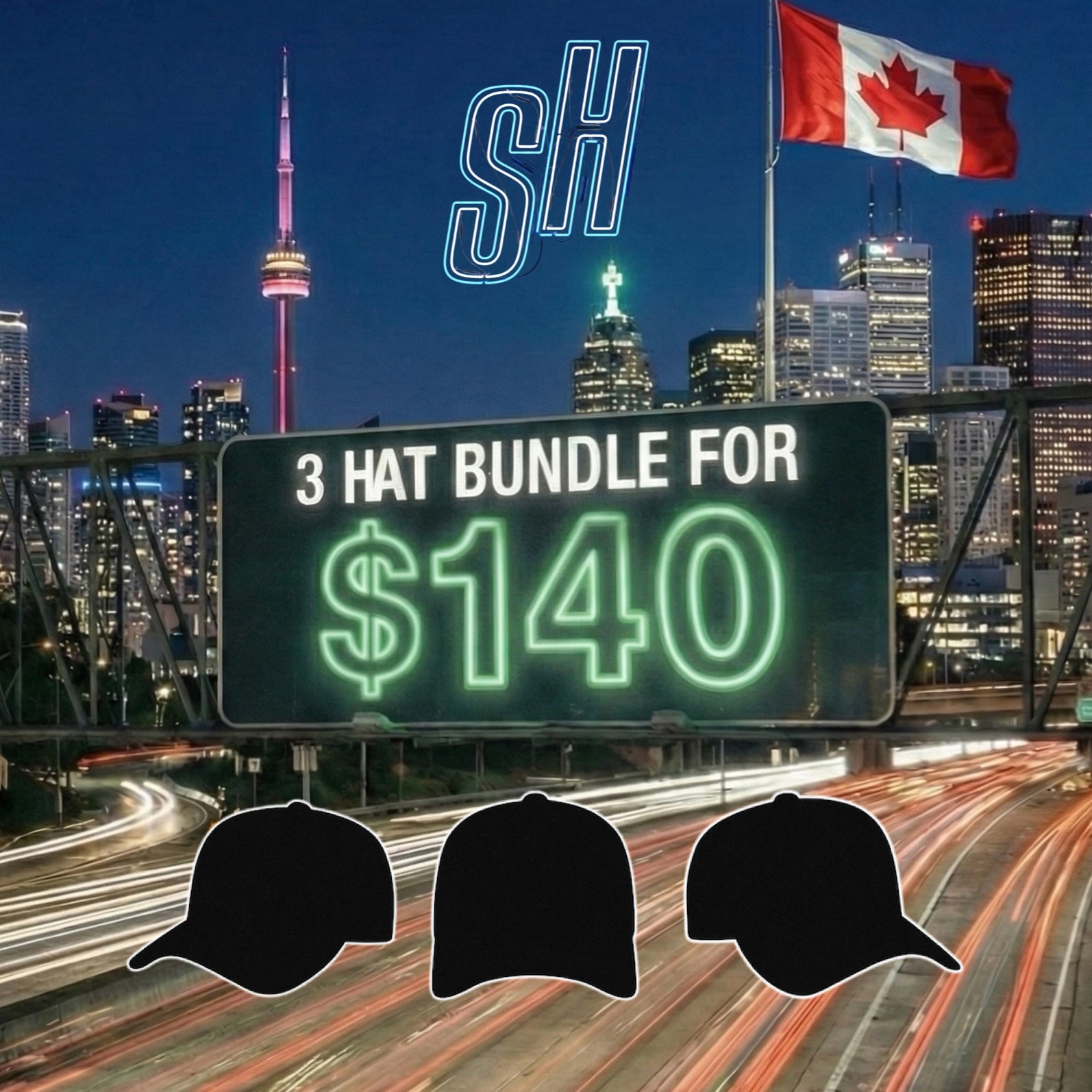 3 HAT BUNDLE FOR $140