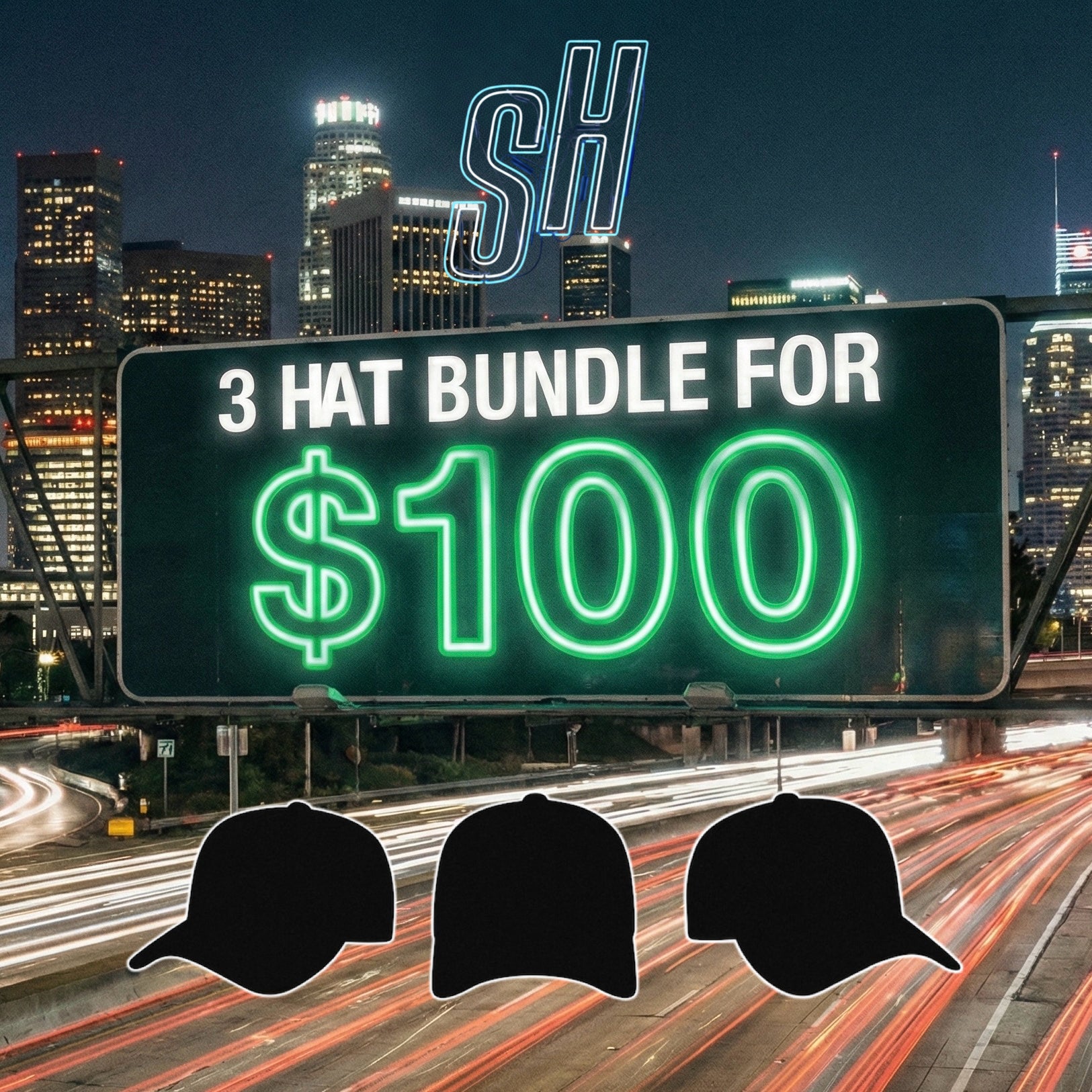 3 HAT BUNDLE FOR $100